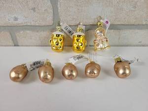 lot 688 image: (8) Handmade Inge-Glas Glass Ornaments - Made in Germany