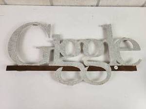 lot 852 image: Giggle Metal Wall Sign - Approx. 20 Long