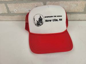 lot 857 image: Hermann the German Mesh Back trucker Cap - New Ulm, MN