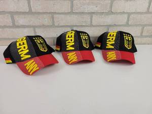 lot 858 image: (3) Germany Baseball Caps