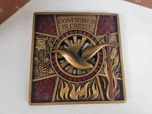 lot 871 image: (3) Josephs Studio Confirmed in Christ Wall Hangings