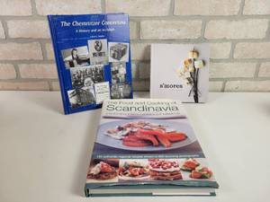 lot 879 image: Scandinavian Cookbook, Smores Book and History of Concertinas