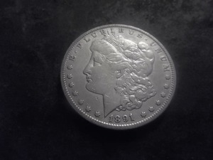 1891 CC  Morgan Silver Dollar