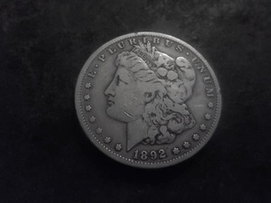 1892 S  Morgan Silver Dollar