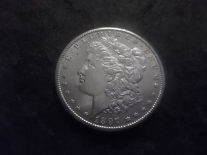 1897 S Morgan Silver Dollar