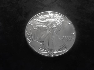 1988 American Silver Eagle 1 Oz. 99.9 Fine Silver MS From Unc. Roll