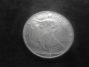 1995 American Silver Eagle 1 Oz. 99.9 Fine Silver MS From Unc. Roll