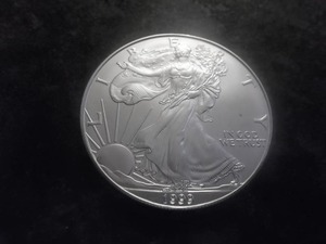 1999 American Silver Eagle 1 Oz. 99.9 Fine Silver MS From Unc. Roll