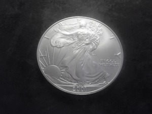 2001 American Silver Eagle 1 Oz. 99.9 Fine Silver MS From Unc. Roll