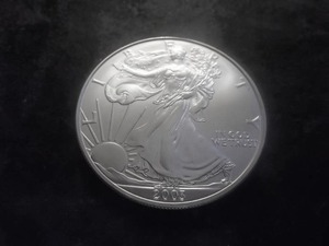 2003 American Silver Eagle 1 Oz. 99.9 Fine Silver MS From Unc. Roll