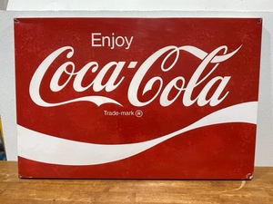 lot 4 image: Coca Cola Metal Sign