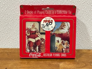 lot 18 image: Coca Cola Cards in Metal Tin 1995
