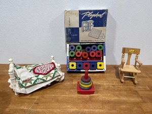 lot 40 image: Vintage Toys and Dollhouse Items