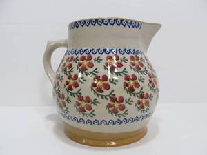 lot 65 image: Large Vintage Nicholas Moss Irish Art Pottery Pitcher
