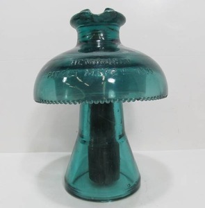 lot 47 image: HUGE Antique Hemingray Muncie Power Glass Insulator 