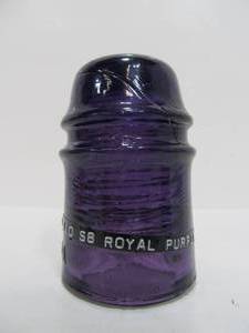 lot 11 image: Beautiful Antique M Canada L CD 121-110 Purple Glass Insulator