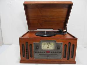 lot 27 image: CROSLEY Model CR704C Turntable Stereo & CD Player