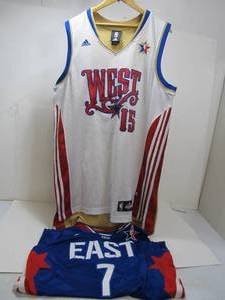 lot 117 image: 2 Adidas Swingman NBA All-Star Game Jerseys - Carmelo Anthony