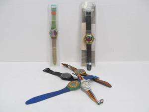 lot 123 image: Group of Retro Vintage 90s SWATCH Watches
