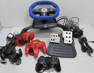 lot 185 image: Lot of Video Game Accessories Controllers etc