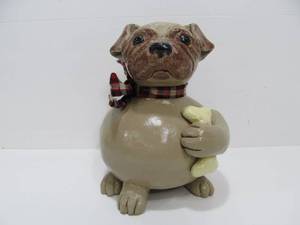 lot 196 image: Vintage Pug Dog Gourd Vicki Thomas Dog Art Stamped 8