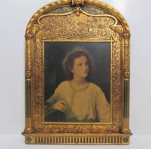 lot 228 image: Beautifully Gilt Framed 1930 Jesus at the Temple by Heinrich Hofmann