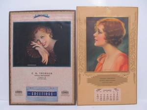 lot 234 image: 2 Great Looking 1930s-40s era Pinup Advertising Calendars