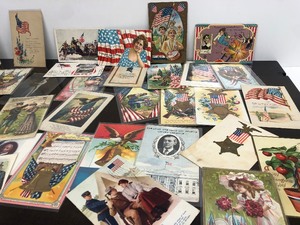 lot 169 image: Great Collection of Antique Patriotic Postcards