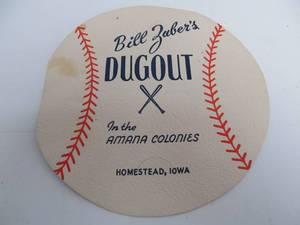 lot 253 image: Original 1952 Autographed Bill Zubers Dugout Cafe Baseball Menu