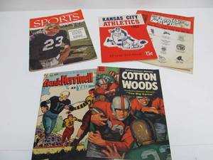 lot 256 image: Vintage 1950s-60s Sports Comics Magazines etc