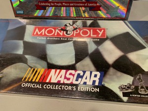 lot 262 image: 2 Monopoly Games - The AMERICA Special Edition and Sealed NASCAR Edition