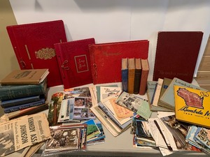 lot 263 image: Large Estate Lot of Old Books, Paper, Postcards etc