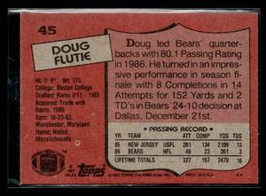 1987 Topps Doug Flutie Rookie Card #45