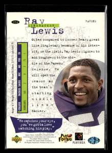 1996 Collectors Choice Update Ray Lewis Rookie Card #U32