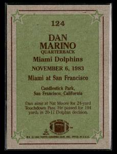 1984 Topps Instant Replay Dan Marino Rookie Card #124
