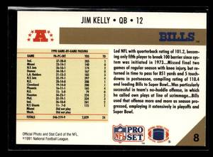 1992 Pro Set Jim Kelly Autographed Card