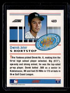 1993 Score Derek Jeter Rookie Card #489
