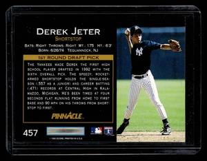 1993 Pinnacle Derek Jeter Rookie Card #457