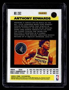 2020 Panini Flux Anthony Edwards Rookie Card #202
