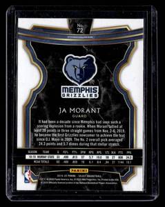 2019 Select Concourse JA Morant Rookie Card #72