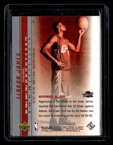 2003-04 Upper Deck LeBron James Rookie Card #1
