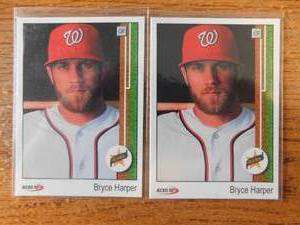 (2) 2015 ACEO RP Bryce Harper Rookie Cards