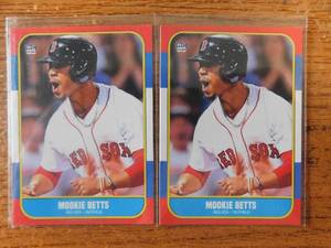 (2) 2016 ACEO RP Mookie Betts Rookie Cards