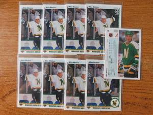 (9) 1990 Upper Deck Mike Modano Rookie Card #46