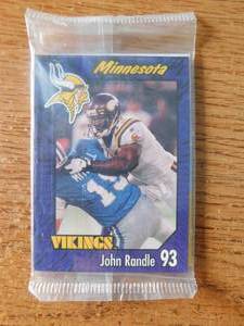 Burger King Vikings Sealed 3 Card Pack - John Randle On Top