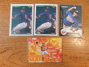 2017 ESPN Patrick Mahomes Rookie Card With (3) Pat Mahomes Twins Rookies