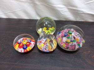 Collection Of Hand Blown Paperweights