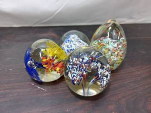 Collection Of Hand Blown Paperweights