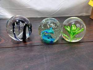 Collection Of Hand Blown Paperweights