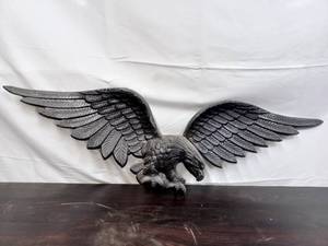Vintage Painted Eagle Metal Wall-hanging